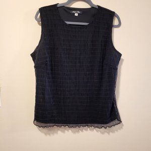 Only nine size 1x black sleeveless top